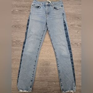 Womens Agolde Two-Tone Jeans